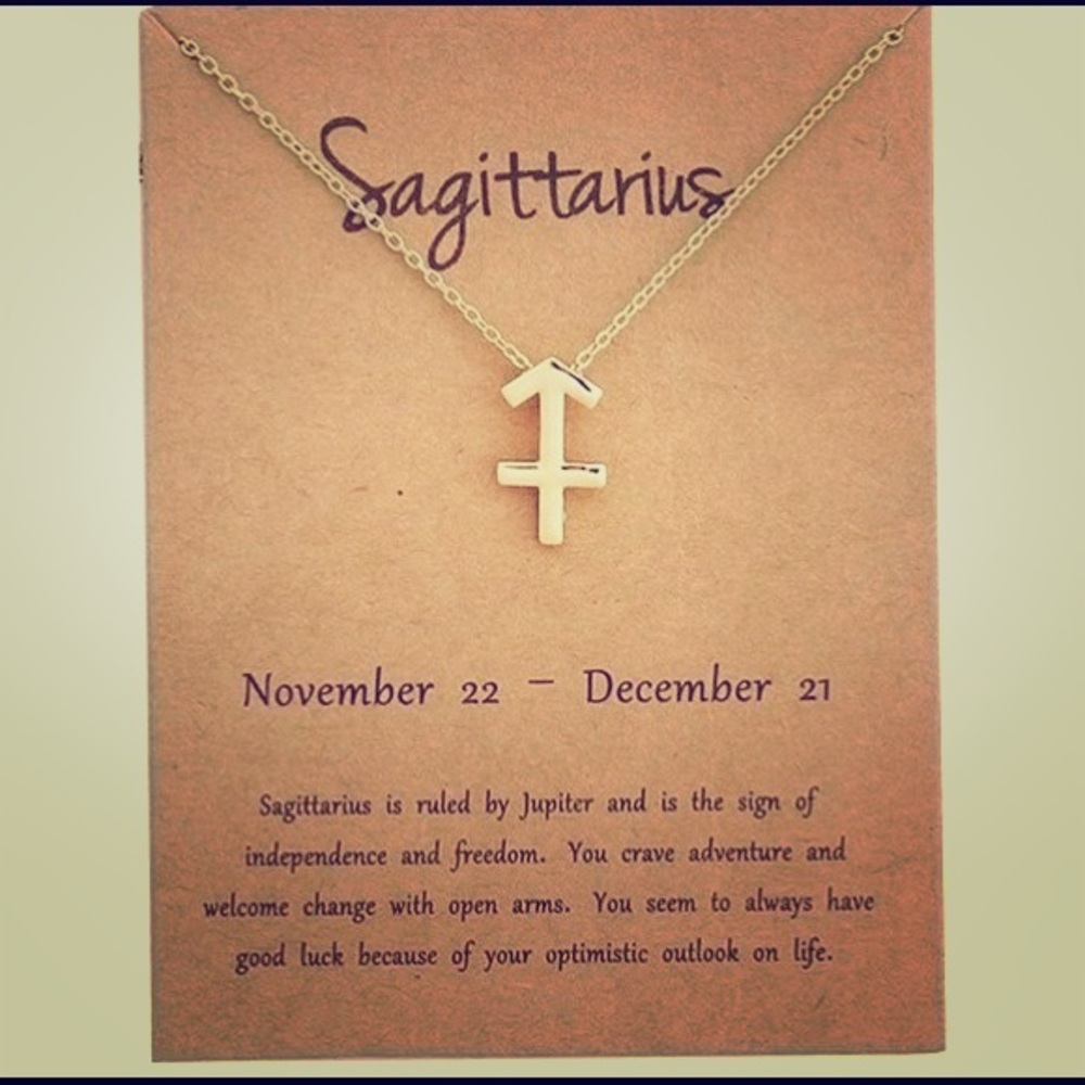 Sagittarius symbol necklace